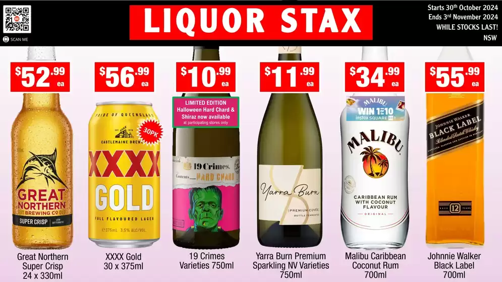 Liquor Stax catalogue in Awaba NSW | Weekly Specials | 30/10/2024 - 03/11/2024