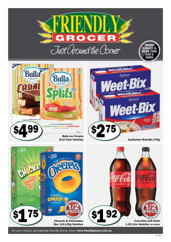 Friendly Grocer catalogue in Mackay QLD | Just around the corner | 30/10/2024 - 05/11/2024