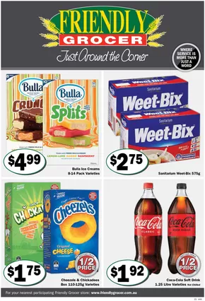 Groceries offers in Timboon VIC | Just around the corner in Friendly Grocer | 30/10/2024 - 05/11/2024