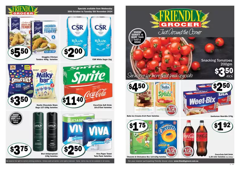 Friendly Grocer catalogue in Hall ACT | Just around the corner | 30/10/2024 - 05/11/2024