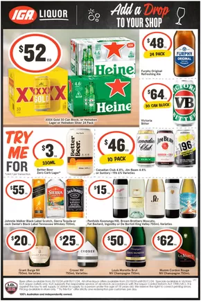 Liquor offers in Chiltern VIC | Weekly Specials in IGA Liquor | 30/10/2024 - 05/11/2024