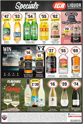 Liquor offers in Merriwa NSW | Weekly Specials in IGA Liquor | 30/10/2024 - 05/11/2024