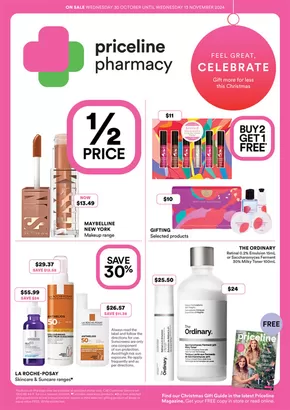 Health & Beauty offers in Albury NSW | Christmas Part 1 in Priceline | 30/10/2024 - 13/11/2024