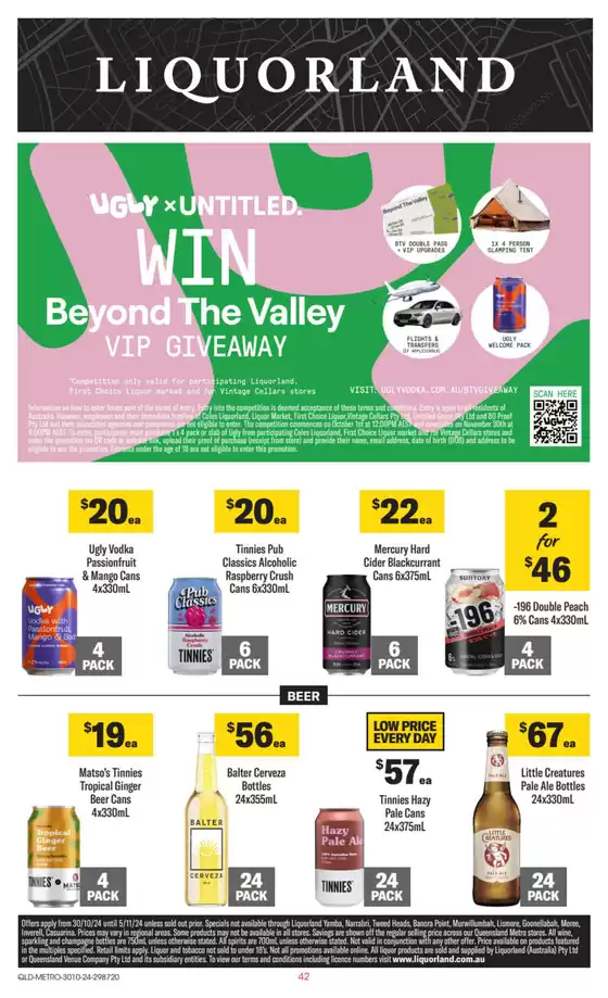 Liquorland catalogue in Samford Village QLD | Weekly Specials | 30/10/2024 - 05/11/2024