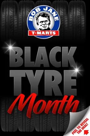 Hardware & Auto offers in Bunbury WA | Black Tyre Month Nov 2024 in Bob Jane T-Marts | 01/11/2024 - 15/11/2024