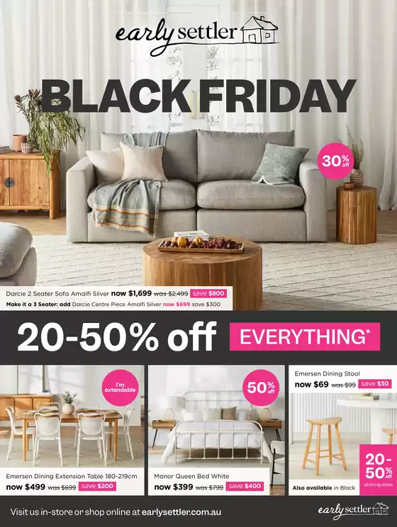 Early Settler catalogue in Mildura VIC | Black Friday | 30/10/2024 - 01/12/2024