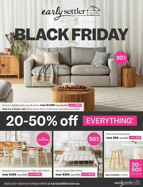 Home Furnishings offers in Albury NSW | Black Friday in Early Settler | 30/10/2024 - 01/12/2024