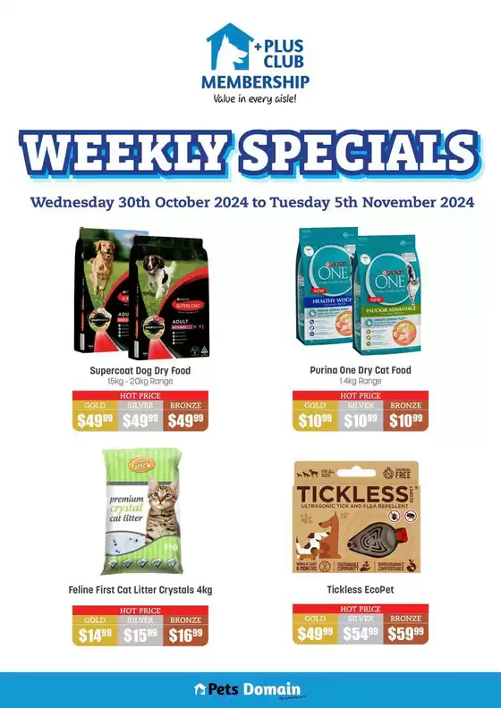 Pets Domain catalogue in Newcastle NSW | Weekly Specials | 31/10/2024 - 05/11/2024