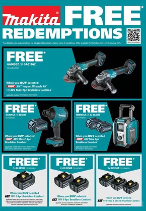United Tools catalogue | Makita Redemptions | 04/12/2024 - 31/03/2025