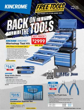 Hardware & Auto offers in Sydney NSW | Back On The Tools in Kincrome | 18/02/2025 - 31/03/2025