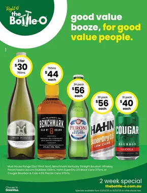 The Bottle-O catalogue in Salamander Bay NSW | Good Value Booze, For Good Value People 03/03 | 03/03/2025 - 16/03/2025