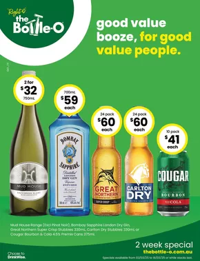 The Bottle-O catalogue in Cairns QLD | Good Value Booze, For Good Value People 03/03 | 03/03/2025 - 16/03/2025