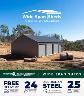 Hardware & Auto offers in Emerald QLD | Wide Span Sheds Catalogue in Wide Span Sheds | 28/02/2025 - 31/03/2025