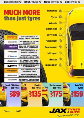 Hardware & Auto offers in Newcastle NSW | March 2025 in JAX Tyres | 01/03/2025 - 31/03/2025
