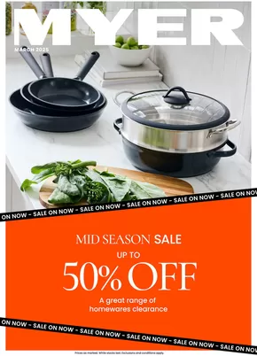 Myer catalogue in Wagga Wagga NSW | Myer Hardgoods | 05/03/2025 - 30/03/2025