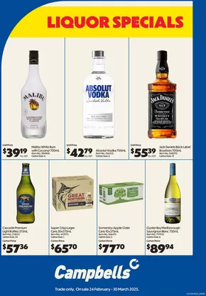 Campbells catalogue | Liquor Specials | 03/03/2025 - 30/03/2025