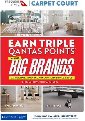 Home Furnishings offers in Broadway NSW |  Big Brands Sale Catalogue in Carpet Court | 03/03/2025 - 30/03/2025