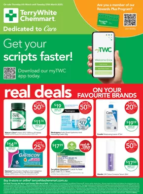 Health & Beauty offers | Real Deals on your Favourite Brands in TerryWhite Chemmart | 06/03/2025 - 25/03/2025