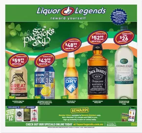 Liquor offers in Port Augusta SA | St. Patrick's Day! in Liquor Legends | 05/03/2025 - 01/04/2025