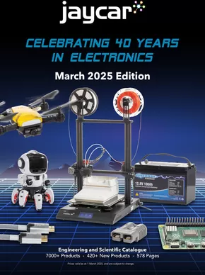 Electronics & Office offers in Rockhampton QLD | Celebrating 40 Years In Electronics in Jaycar Electronics | 04/03/2025 - 31/03/2025