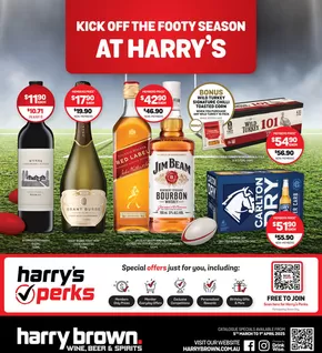 Liquor offers in Ipswich QLD | Kick Off The Footy Season at Harry's in Harry Brown | 05/03/2025 - 01/04/2025