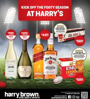 Liquor offers in Bedford WA | Kick Off The Footy Season at Harry's in Harry Brown | 05/03/2025 - 01/04/2025