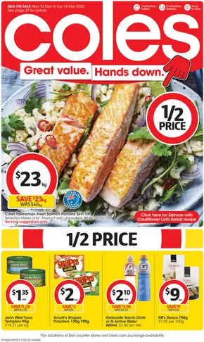 Coles catalogue in Gatton QLD | Great Value. Hands Down. - 12th March | 12/03/2025 - 18/03/2025