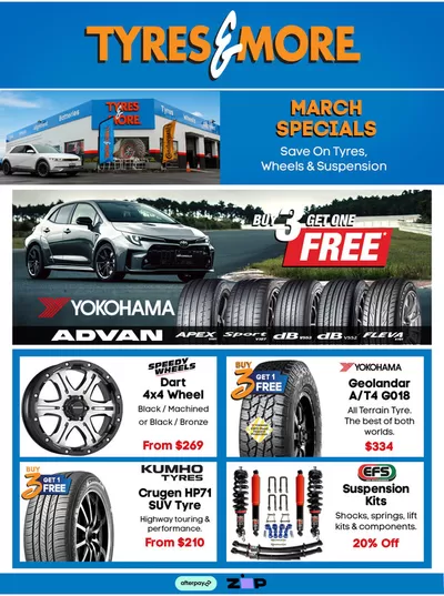 Hardware & Auto offers in Sydney NSW | March Specials 2025 in Tyres & More | 10/03/2025 - 31/03/2025