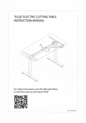 Home Furnishings offers in Hobart TAS | Ellie Electric Cutting Table in Horn Furniture | 10/03/2025 - 31/03/2025