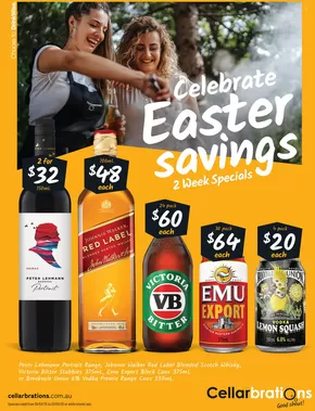 Liquor offers in Ellenbrook WA | Celebrate Easter Savings - WA Z1 in Cellarbrations | 11/03/2025 - 23/03/2025