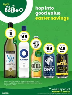 Liquor offers in Traralgon VIC | Hop into good value Easter Savings 17/03 in The Bottle-O | 17/03/2025 - 30/03/2025