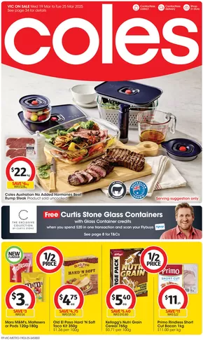 Coles catalogue in Horsham VIC | Great Value. Hands Down - 19th March | 19/03/2025 - 25/03/2025