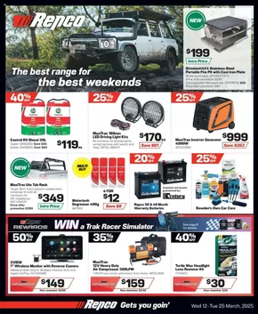 Hardware & Auto offers in Margaret River WA | The Best Range For The Best Weekends in Repco | 12/03/2025 - 25/03/2025