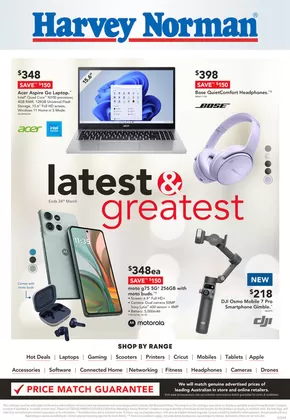 Harvey Norman catalogue in Mackay QLD | Computers ‘Latest & Greatest”  | 13/03/2025 - 24/03/2025