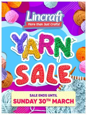 Department Stores offers in Blacktown NSW | Yarn Sale in Lincraft | 18/03/2025 - 30/03/2025