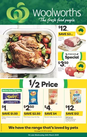 Groceries offers in Sale VIC | Weekly Specials - 26/03 in Woolworths | 26/03/2025 - 01/04/2025