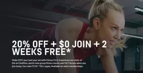 Sport & Recreation offers in Gold Coast QLD | 20% Off + $0 Join + 2 Weeks Free in Fitness First | 18/03/2025 - 01/04/2025