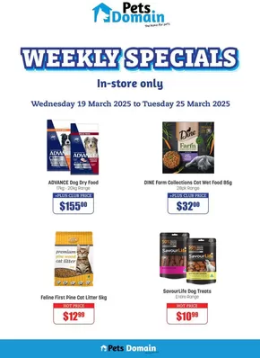 Pets offers in Melbourne VIC | Weekly Specials in Pets Domain | 19/03/2025 - 25/03/2025
