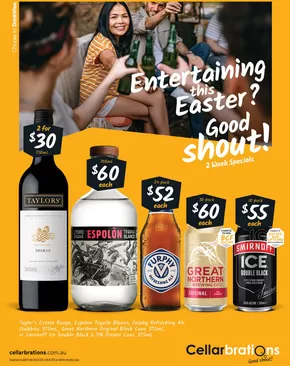 Groceries offers in Boroondara VIC | Entertaining this Easter? Good Shout! 24/03 in Cellarbrations | 24/03/2025 - 06/04/2025