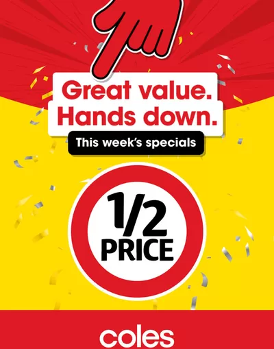 Groceries offers in Sale VIC | Selected Weekly Specials 26/03 in Coles | 26/03/2025 - 01/04/2025