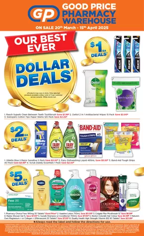 Health & Beauty offers in Mackay QLD | Dollar Deals in Good Price Pharmacy | 20/03/2025 - 15/04/2025