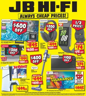 Electronics & Office offers in Boroondara VIC | Always Cheap Prices! in JB Hi Fi | 20/03/2025 - 02/04/2025