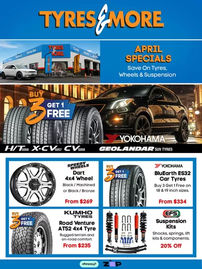 Tyres & More catalogue in Moonee Valley VIC | April Specials 2025 | 01/04/2025 - 30/04/2025