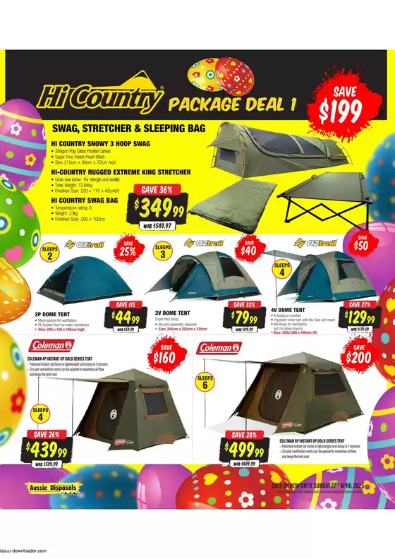 Aussie Disposals catalogue in Stonnington VIC | Easter Sale | 24/03/2025 - 27/04/2025