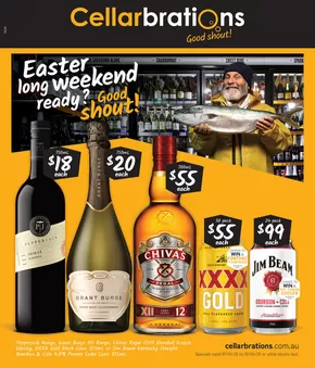 Groceries offers in Shellharbour NSW | Easter long weekend ready? Good Shout! 07/04 in Cellarbrations | 07/04/2025 - 20/04/2025