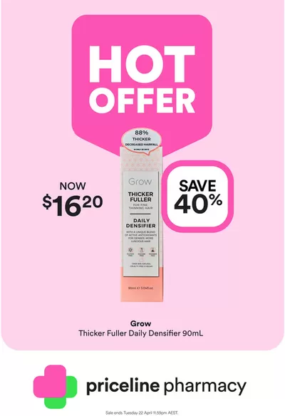 Priceline catalogue in Margaret River WA | Grow Haircare | 08/04/2025 - 22/04/2025