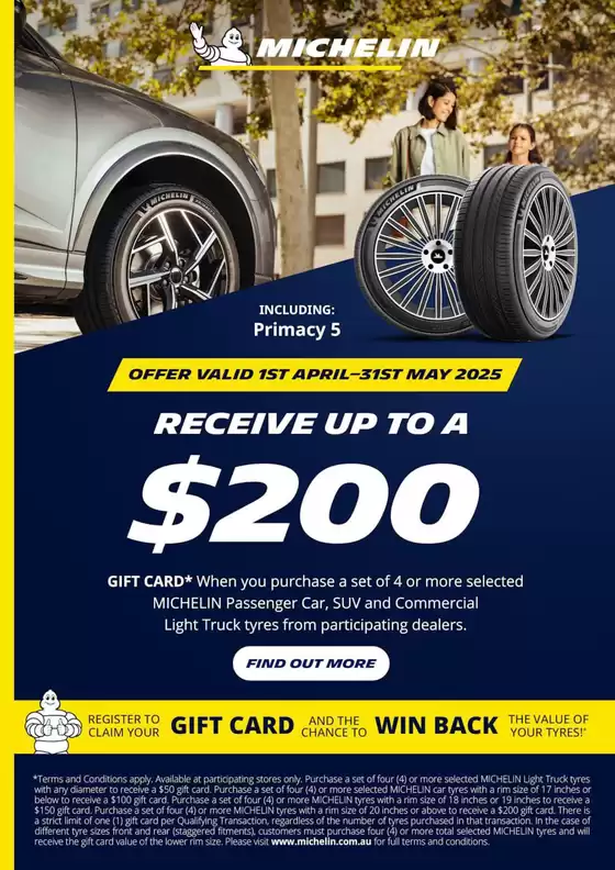 Tyrepower catalogue in Sydney NSW | Receive up to a $200 | 01/04/2025 - 31/05/2025