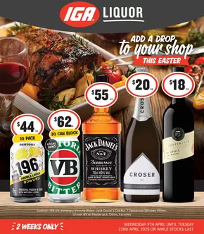 IGA Liquor catalogue in Moonee Valley VIC | Add A Drop To Your Shop This Easter | 09/04/2025 - 22/04/2025