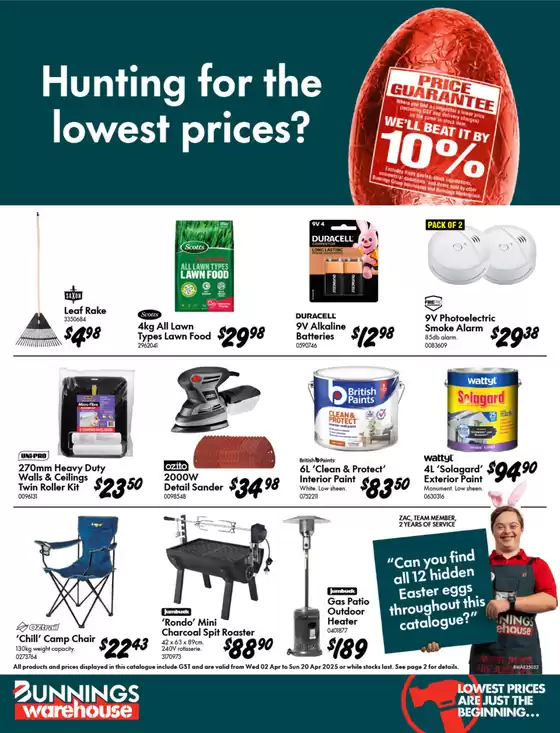 Bunnings Warehouse catalogue in Brisbane QLD | Hunting For The Lowest Prices? | 02/04/2025 - 20/04/2025