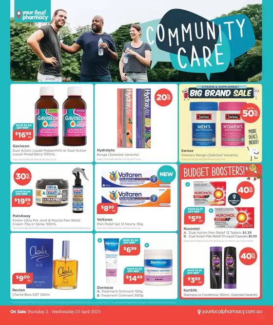 Your Local Pharmacy catalogue | Big Brand Sale | 03/04/2025 - 23/04/2025